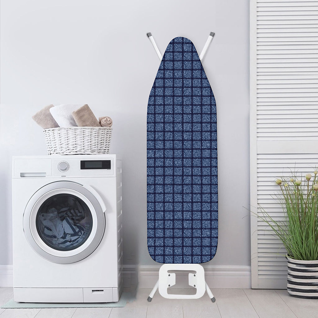 Denim Windowpane Pattern Print Ironing Board Cover