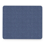 Denim Windowpane Pattern Print Mouse Pad