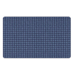 Denim Windowpane Pattern Print Polyester Doormat