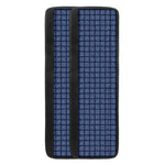 Denim Windowpane Pattern Print Refrigerator Handle Covers