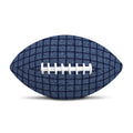 Denim Windowpane Pattern Print Rugby Ball
