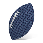 Denim Windowpane Pattern Print Rugby Ball