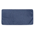 Denim Windowpane Pattern Print Towel