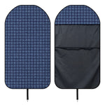 Denim Windowpane Pattern Print Waterproof Car Seat Cover