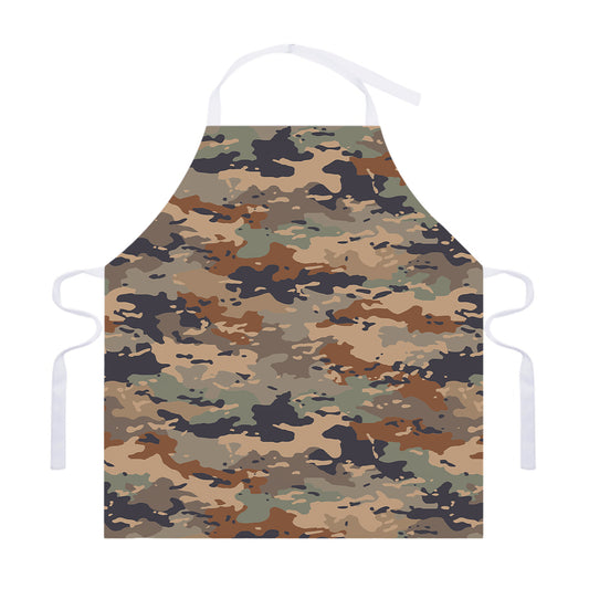 Desert Camouflage Print Adjustable Apron