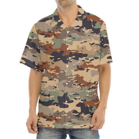 Desert Camouflage Print Aloha Shirt