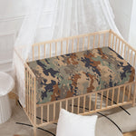 Desert Camouflage Print Baby Crib Sheet