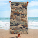 Desert Camouflage Print Beach Towel