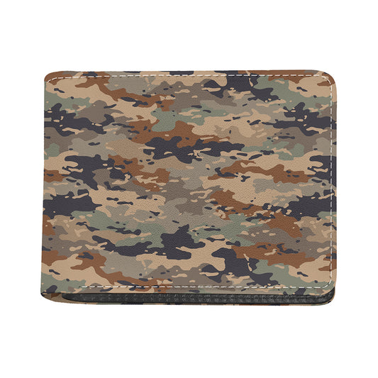Desert Camouflage Print Bifold Wallet
