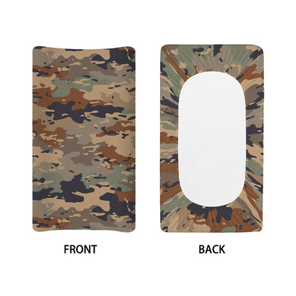 Desert Camouflage Print Changing Pad Cover