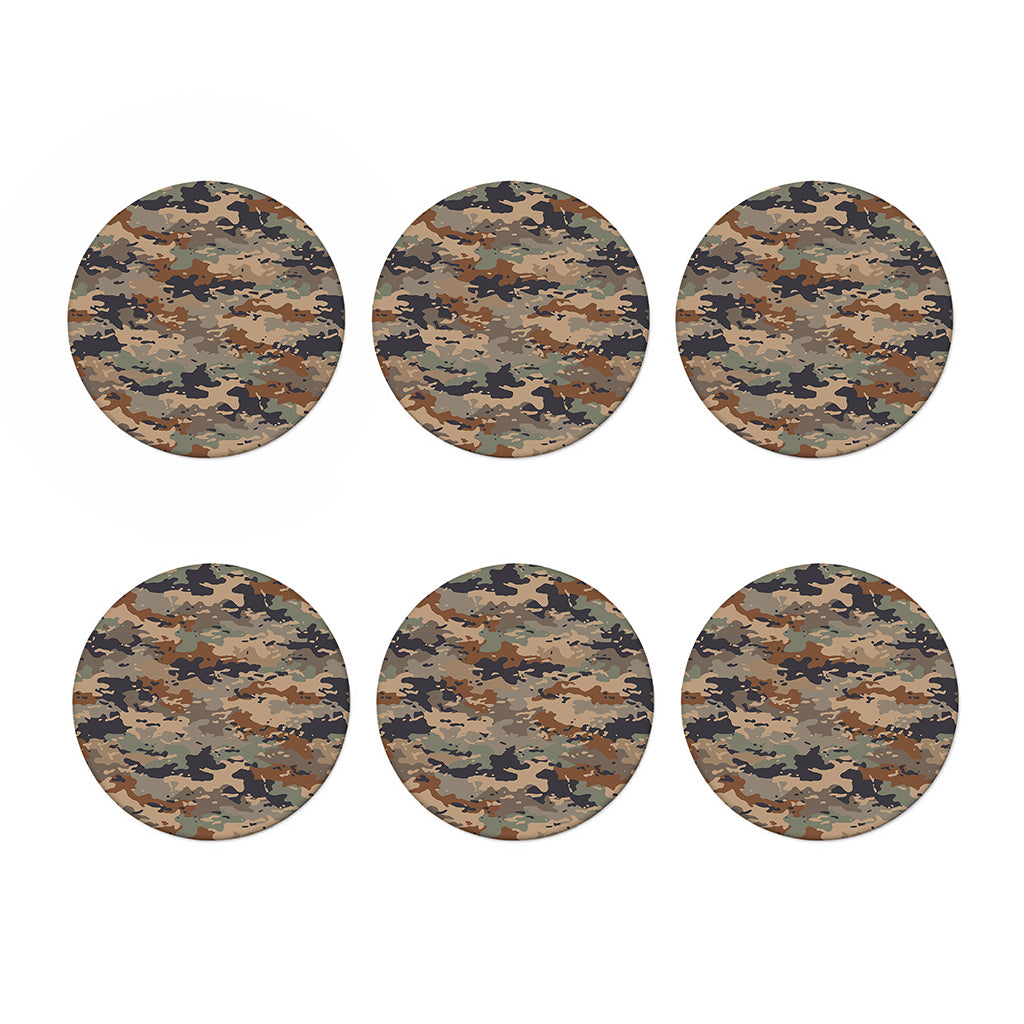 Desert Camouflage Print Coaster Set
