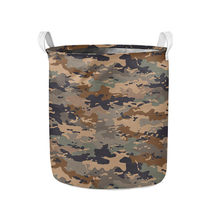 Desert Camouflage Print Collapsible Laundry Basket