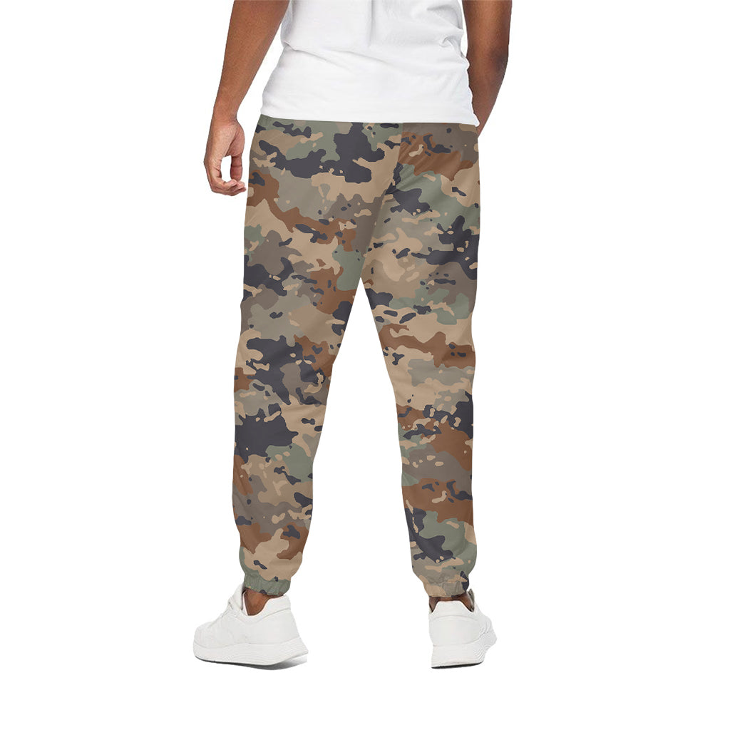 Desert Camouflage Print Cotton Pants