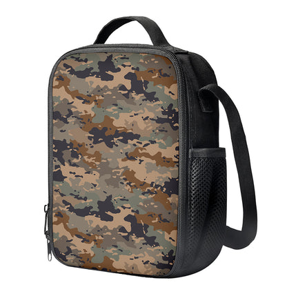Desert Camouflage Print Crossbody Lunch Bag