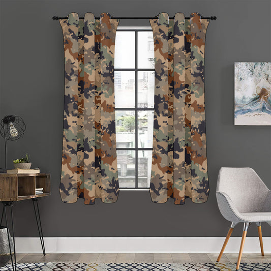 Desert Camouflage Print Curtain