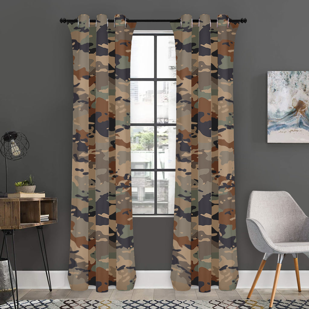 Desert Camouflage Print Curtain