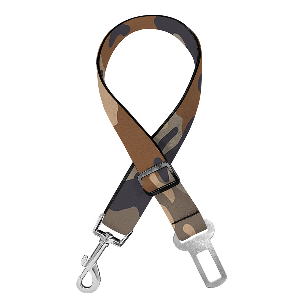 Desert Camouflage Print Dog Seat Belt