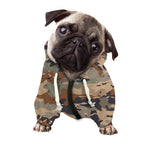 Desert Camouflage Print Dog Zip Up Hoodie