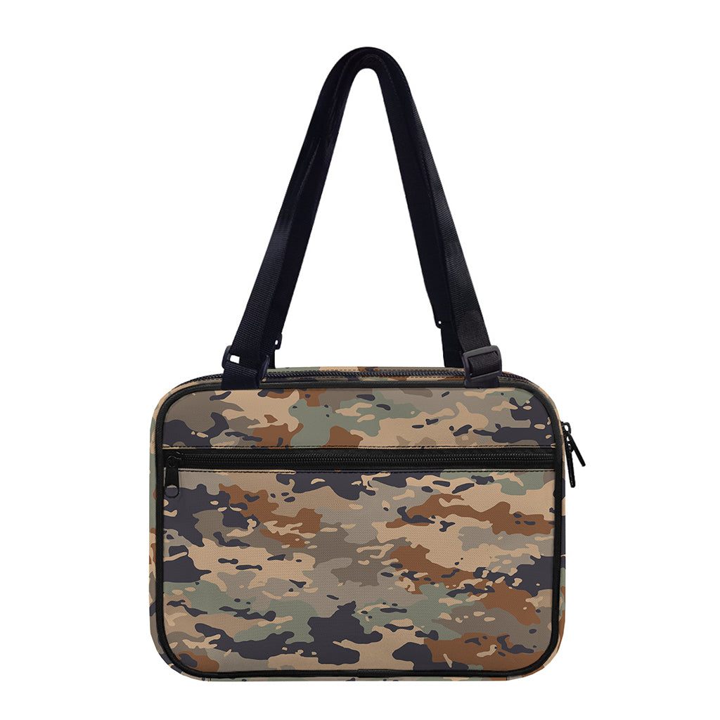 Desert Camouflage Print Double Strap Bible Bag