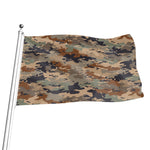 Desert Camouflage Print Flag