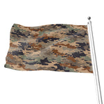 Desert Camouflage Print Flag