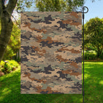 Desert Camouflage Print Garden Flag