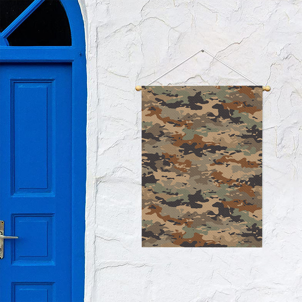 Desert Camouflage Print Garden Flag