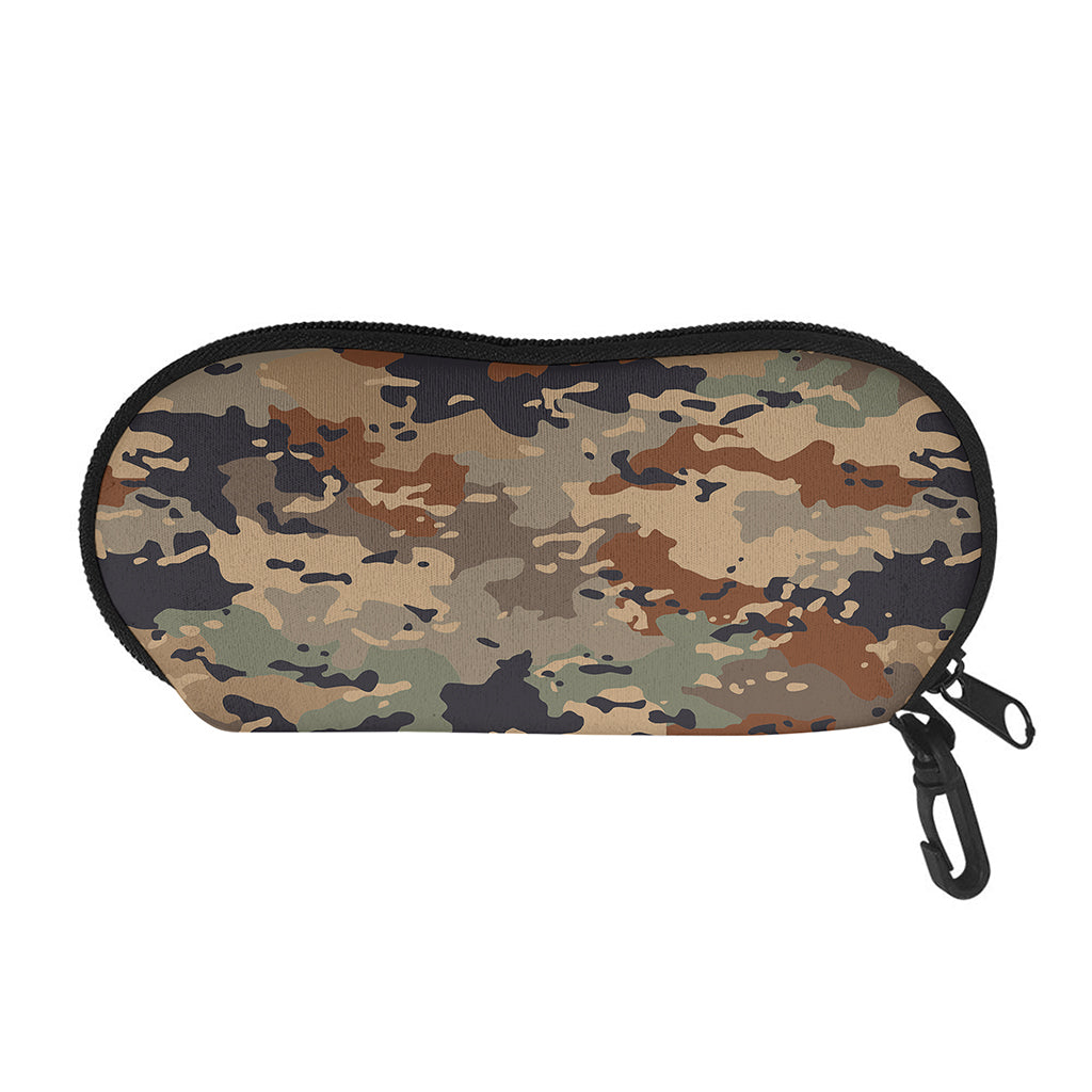 Desert Camouflage Print Glasses Case