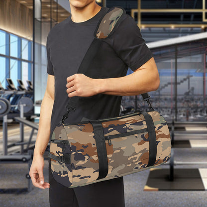 Desert Camouflage Print Gym Bag