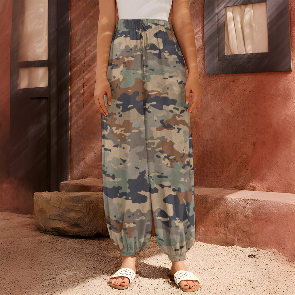 Desert Camouflage Print Harem Pants