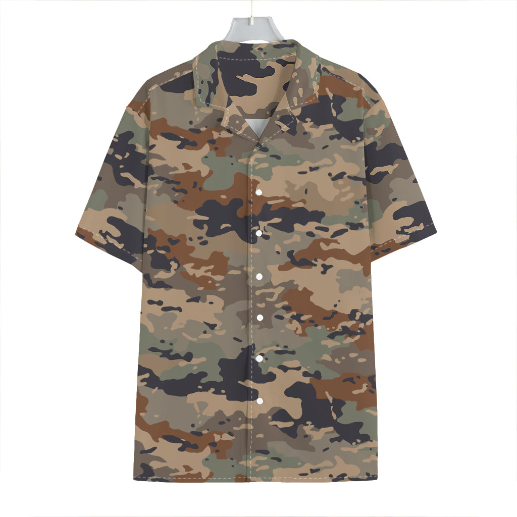 Desert Camouflage Print Hawaiian Shirt