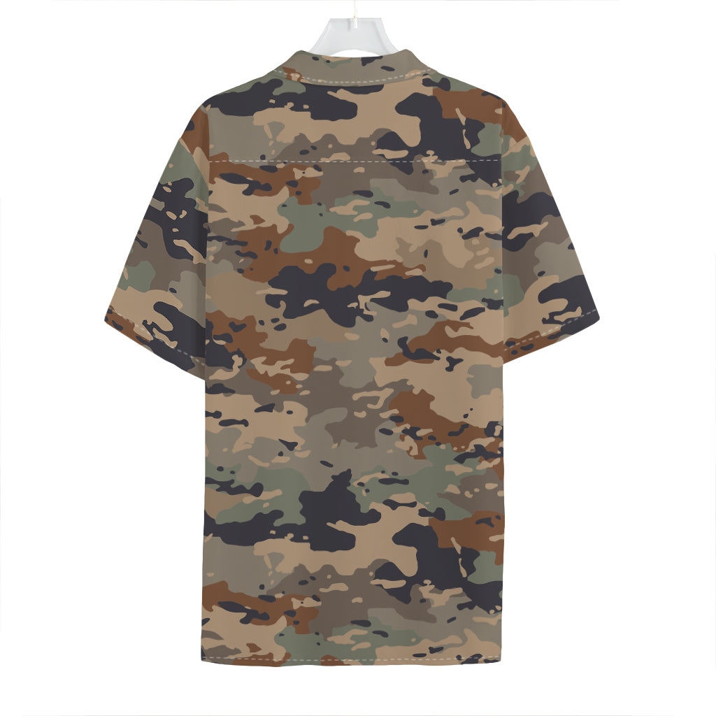 Desert Camouflage Print Hawaiian Shirt