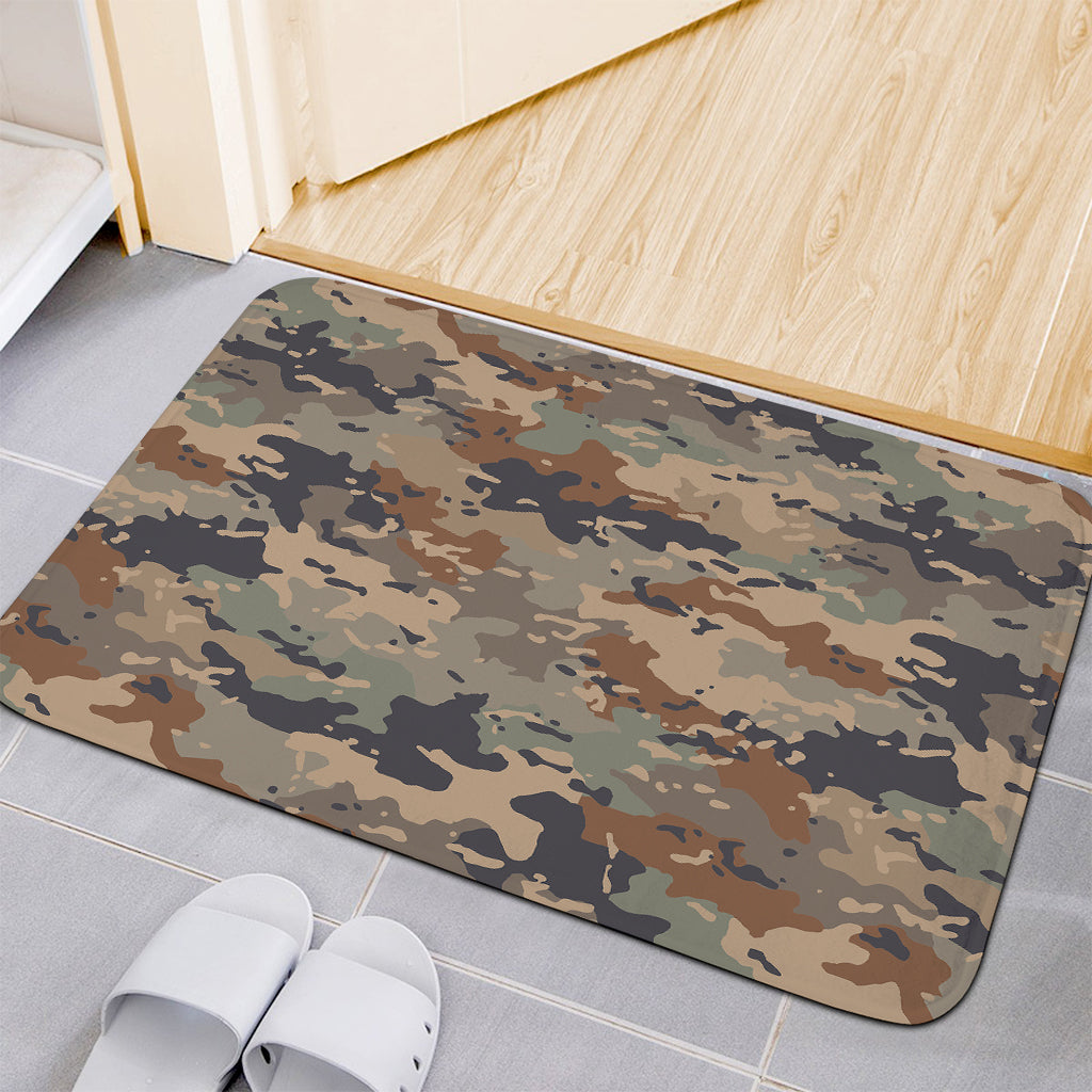 Desert Camouflage Print Indoor Door Mat