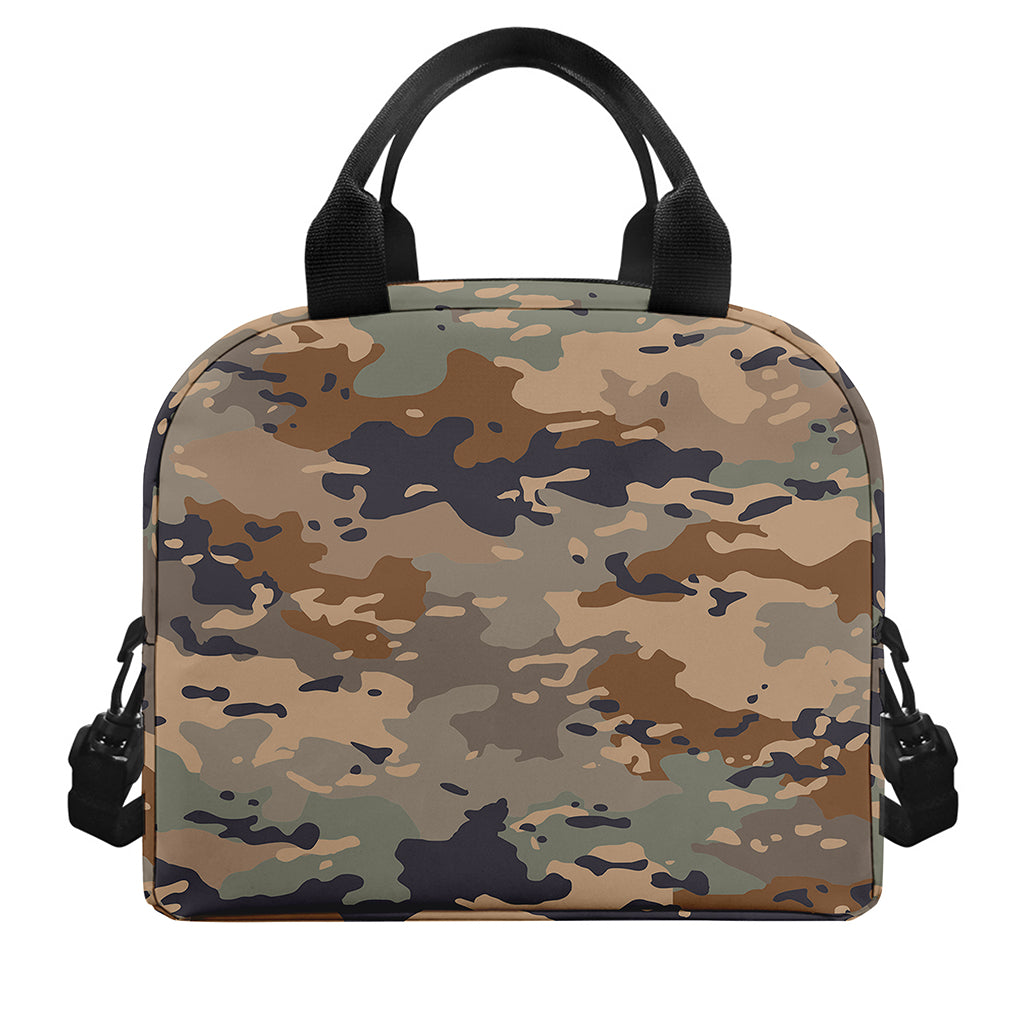Desert Camouflage Print Insulated Lunch Bag