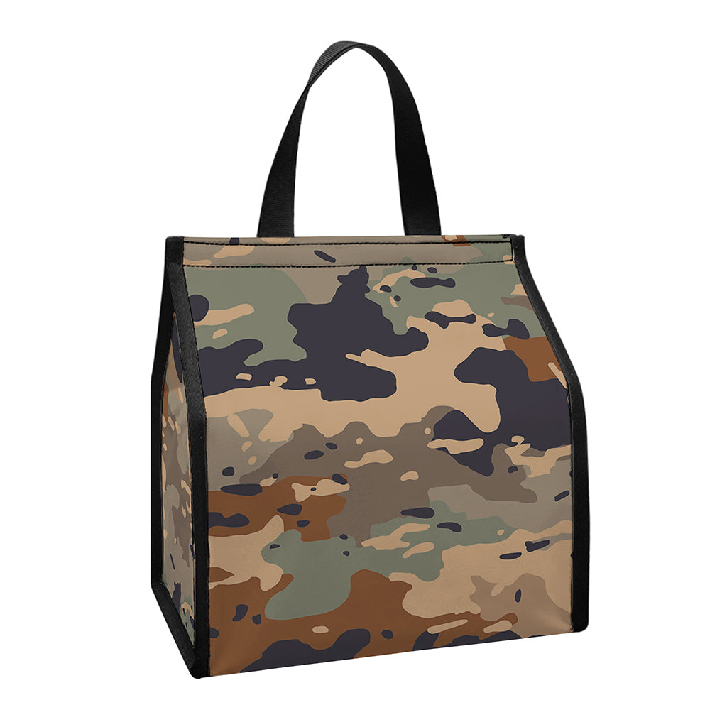 Desert Camouflage Print Insulated Lunch Tote