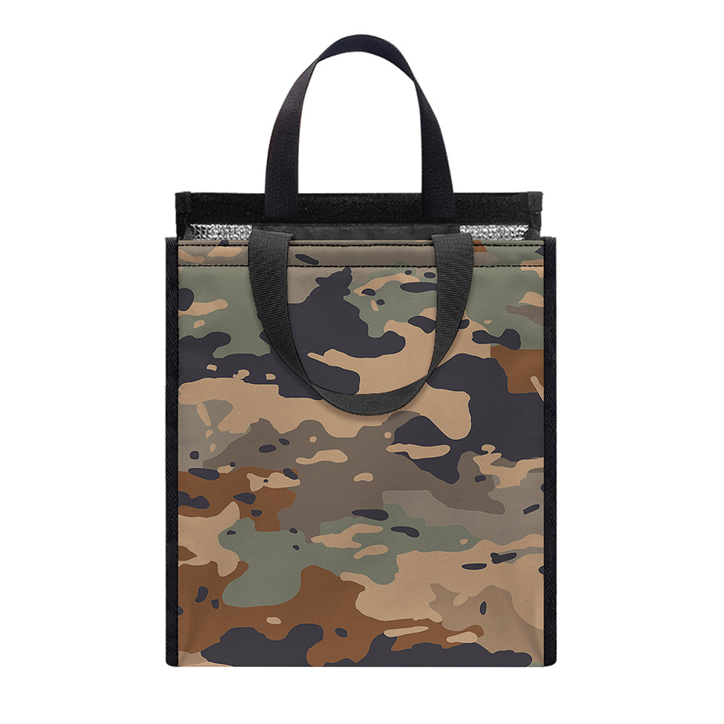 Desert Camouflage Print Insulated Lunch Tote