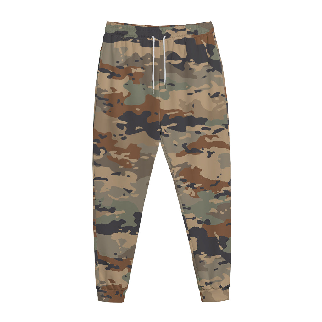 Desert Camouflage Print Jogger Pants