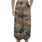 Desert Camouflage Print Lantern Pants