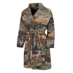 Desert Camouflage Print Men's Bathrobe