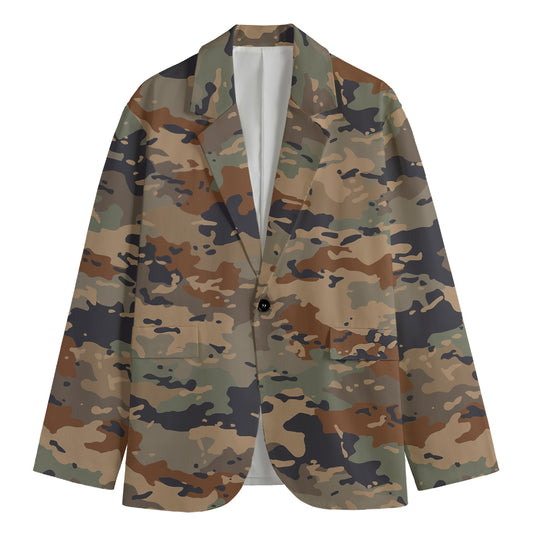 Desert Camouflage Print Men's Blazer