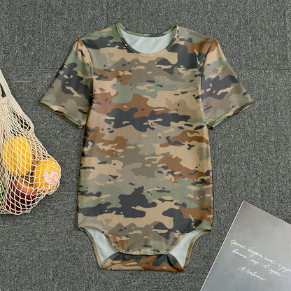 Desert Camouflage Print Men's Bodysuit