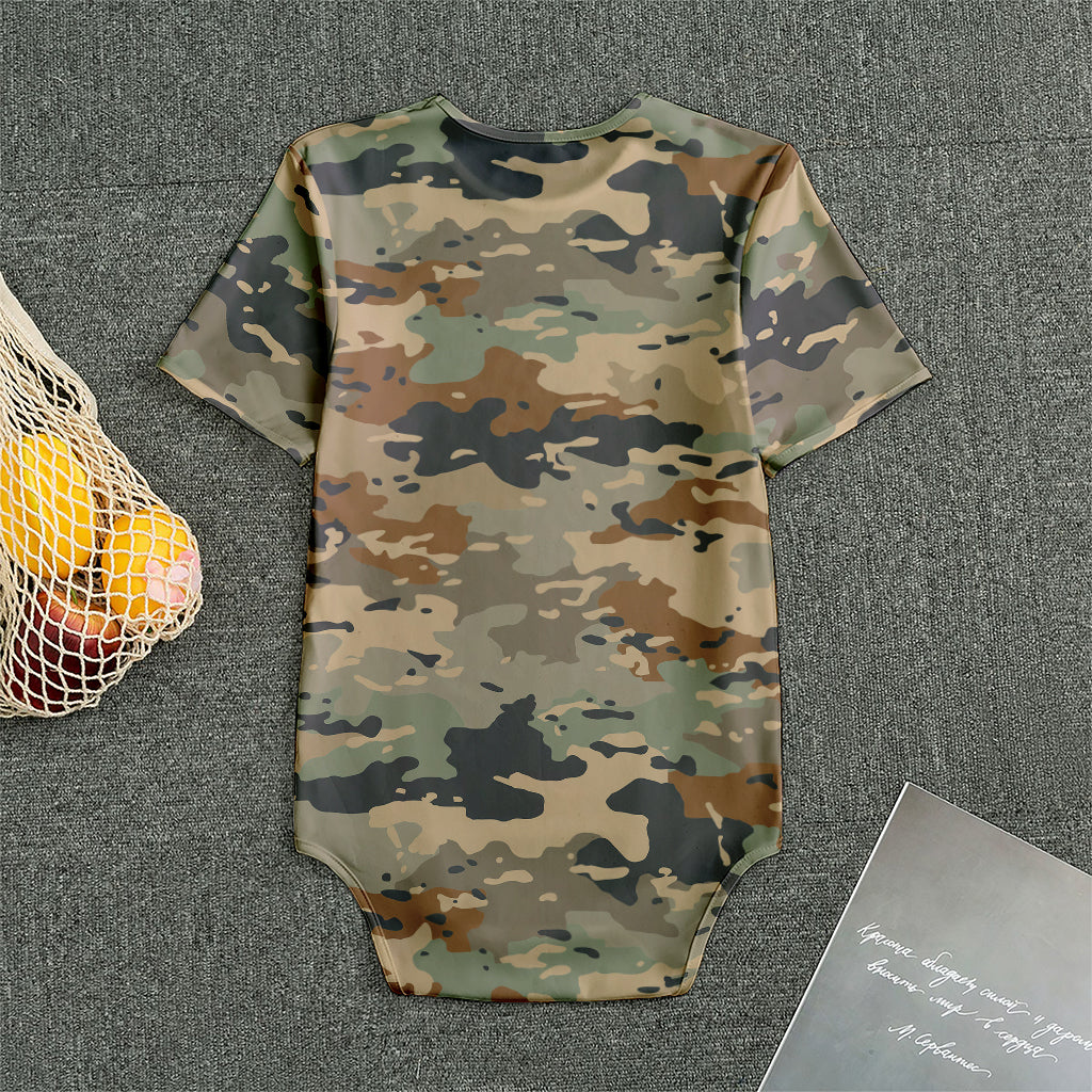 Desert Camouflage Print Men's Bodysuit