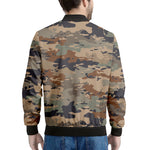 Desert Camouflage Print Men's Bomber Jacket
