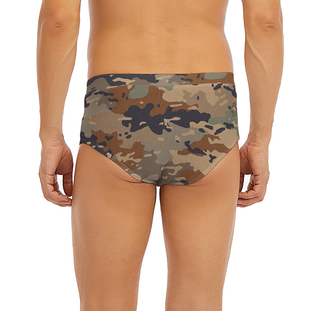 Desert Camouflage Print Men's Briefs