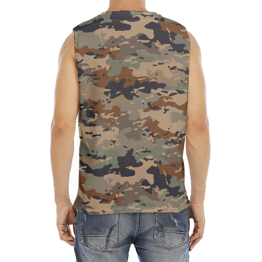 Desert Camouflage Print Men's Fitness Tank Top