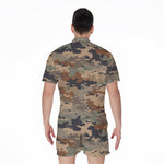 Desert Camouflage Print Men's Rompers