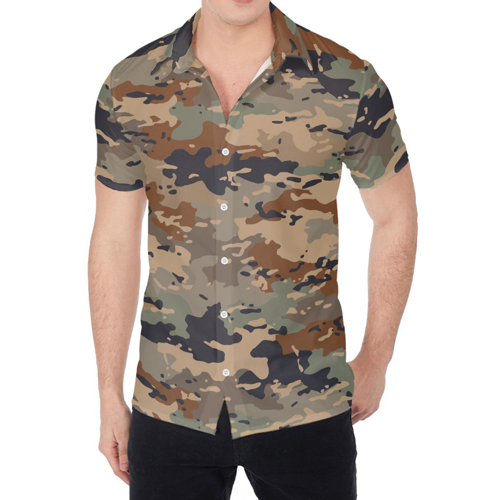 Desert Camouflage Print Men's Shirt