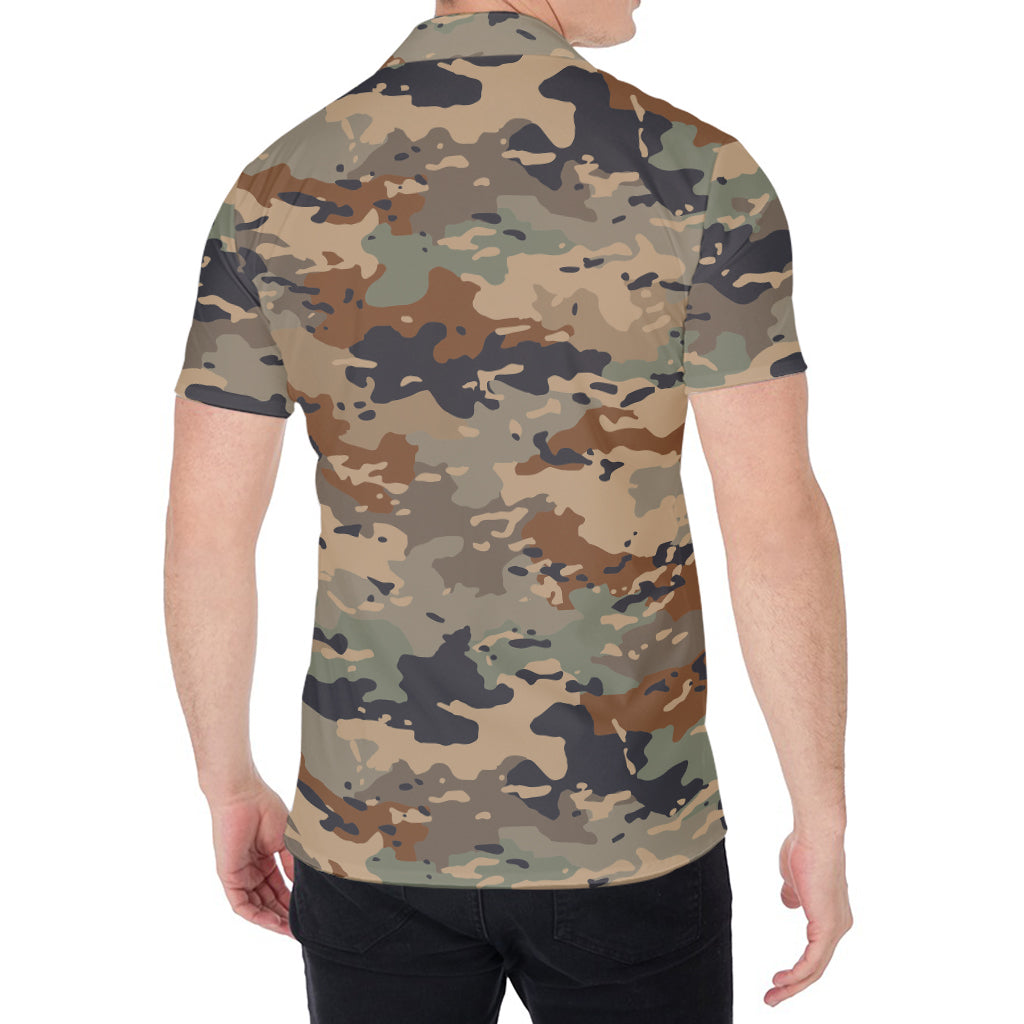 Desert Camouflage Print Men's Shirt