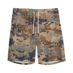 Desert Camouflage Print Men's Sports Shorts