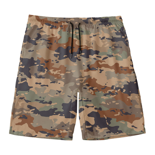 Desert Camouflage Print Men's Swim Trunks